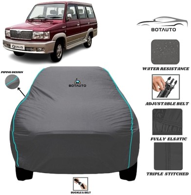 BOTAUTO Car Cover For Toyota Qualis, Universal For Car (With Mirror Pockets)(Grey, For 2008, 2009, 2010, 2011, 2012, 2013, 2014, 2015, 2016, 2017, 2018, 2019, 2020, 2021, 2022, 2023 Models)
