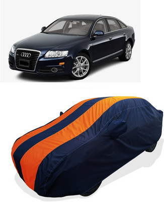 Coxtor Car Cover For Audi A6 C6 2.0 TDI (With Mirror Pockets)(Orange)