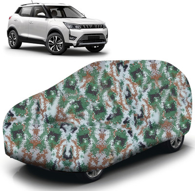 AUTOGUYS Car Cover For Mahindra XUV 300 (With Mirror Pockets)(Green)