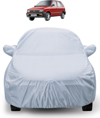 MOCKHE Car Cover For Maruti 800 (With Mirror Pockets)(Silver)