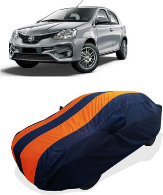 QLAX Car Cover For Maruti Etios Liva 1.4 VD Diesel (With Mirror Pockets)(Orange)
