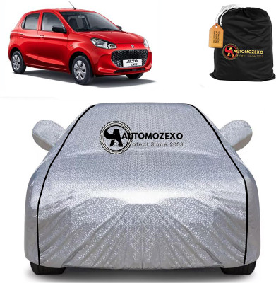AUTOMOZEXO Car Cover For Maruti Alto K10 (With Mirror Pockets)(Silver)
