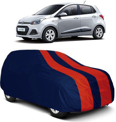 MoTRoX Car Cover For Hyundai i10 (Without Mirror Pockets)(Red, Blue)