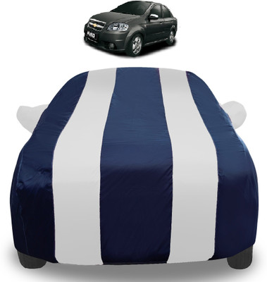Auto Hub Car Cover For Chevrolet Aveo (With Mirror Pockets)(Silver)