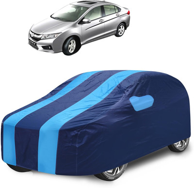 Caronix Car Cover For Honda City i-Dtec (With Mirror Pockets)(Blue)