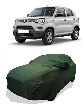 Coxtor Car Cover For Maruti Suzuki S-Presso Vxi (O) (With Mirror Pockets)(Green)