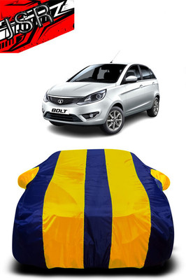 J S R Car Cover For Tata Bolt (With Mirror Pockets)(Yellow, Blue)