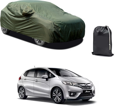 CODOKI Car Cover For Honda Jazz (With Mirror Pockets)(Green)