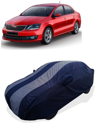 Coxtor Car Cover For Skoda Rapid (With Mirror Pockets)(Grey)