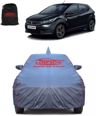 FAMEXON Car Cover For Tata Altroz XE Petrol (With Mirror Pockets)(Grey, For 2020, 2021, 2022, 2023, 2024, NA Models)
