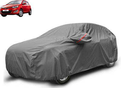 Caronix Car Cover For Hyundai i20 (With Mirror Pockets)(Grey)