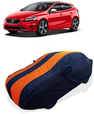 Coxtor Car Cover For Volvo V40 D3 R-Design (With Mirror Pockets)(Orange)