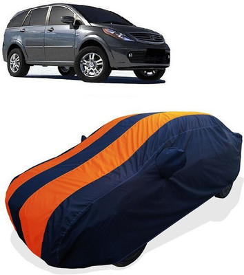 QLAX Car Cover For Maruti Aria Pure LX 4x2 (With Mirror Pockets)(Orange)