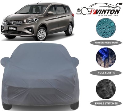 V VINTON Car Cover For Maruti Suzuki Ertiga (With Mirror Pockets)(Grey)