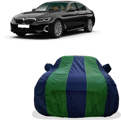 Tricway Car Cover For BMW 5 Series 520d Luxury Line Diesel (With Mirror Pockets)(Green)