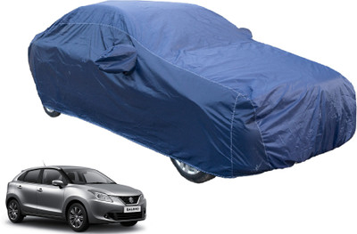 Auto Hub Car Cover For Maruti Suzuki Baleno (With Mirror Pockets)(Blue)