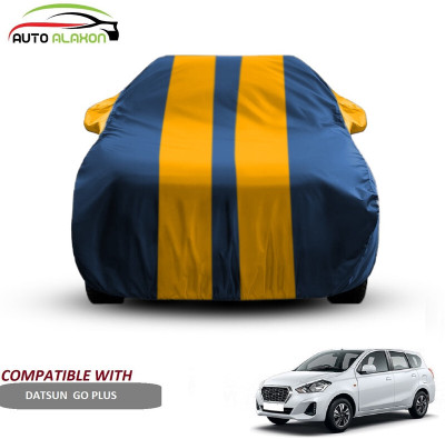 AUTO ALAXON Car Cover For Datsun Go+ (With Mirror Pockets)(Blue, Yellow)