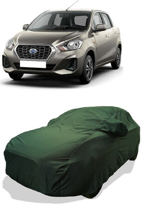 Coxtor Car Cover For Datsun Datsun GO D Petrol (With Mirror Pockets)(Green)