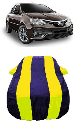 Wegather Car Cover For Toyota Platinum Etios 1.5 VX (With Mirror Pockets)(Yellow)