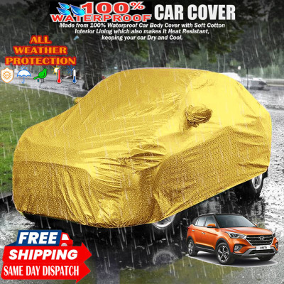 Tamanchi Autocare Car Cover For Hyundai Creta(Gold)