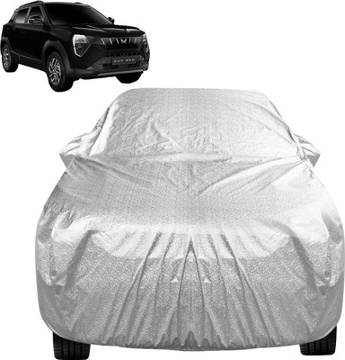 MOCKHE Car Cover For Mahindra Universal For Car (With Mirror Pockets)(Silver)