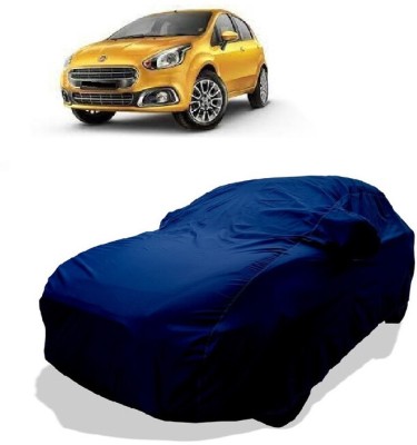 Coxtor Car Cover For Fiat Abarth Punto EVO 1.2 Dynamic (With Mirror Pockets)(Green)