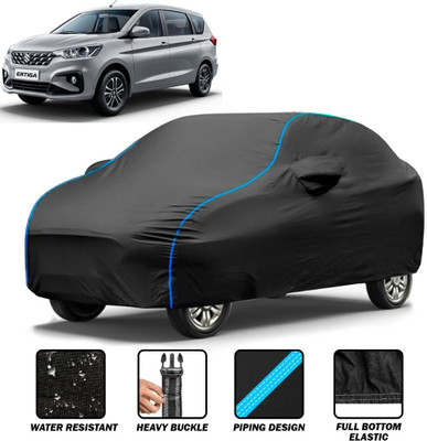 brandroofz Car Cover For Maruti Suzuki Ertiga, Ertiga 1.5 VDI Diesel, Ertiga CNG VXI, Ertiga EX, Ertiga LXI (With Mirror Pockets)(Black, Blue)