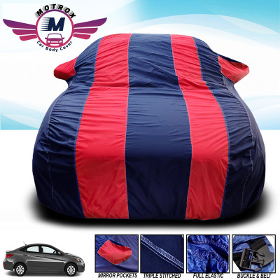 MoTRoX Car Cover For Chevrolet Tavera (With Mirror Pockets)(Red, Blue)