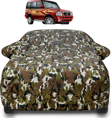 Auto Hub Car Cover For Tata Sumo Gold (With Mirror Pockets)(Brown)