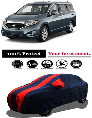Amexride Car Cover For Nissan Quest Minivan (With Mirror Pockets)(Red)