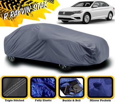 R Rayvin Star Car Cover For Volkswagen Jetta (With Mirror Pockets)(Grey)