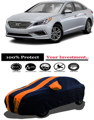 Amexride Car Cover For Hyundai Sonata 2.4L (With Mirror Pockets)(Orange)