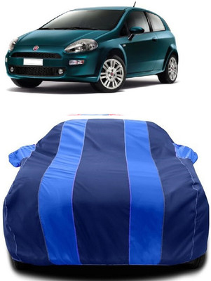 Autoprime Car Cover For Fiat Punto Nsplit (With Mirror Pockets)(Blue, Blue)