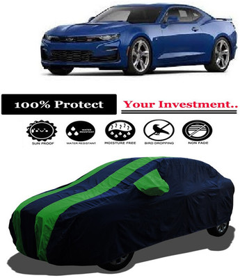 Amexride Car Cover For Chevrolet Camaro 3.6L (With Mirror Pockets)(Green)