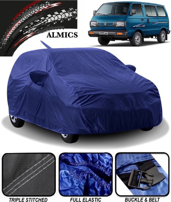 ALMICS Car Cover For Maruti Suzuki Omni (With Mirror Pockets)(Blue)