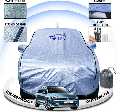 FABTEC Car Cover For Volkswagen Vento (With Mirror Pockets)(Silver, For 2020, 2021, 2022, 2023, 2024 Models)