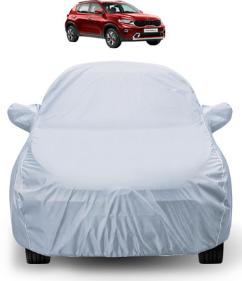 Auto Hub Car Cover For Kia Sonet (With Mirror Pockets)(Silver)