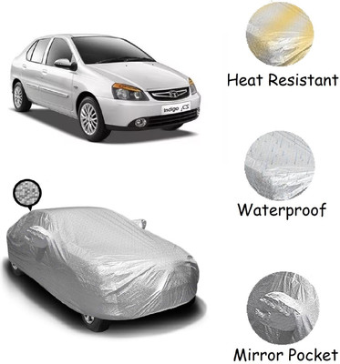 AUTOFIT Car Cover For Tata Indigo CS (With Mirror Pockets)(Silver)
