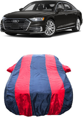 Wegather Car Cover For Audi A8 L 60 TFSI Quattro (With Mirror Pockets)(Red)