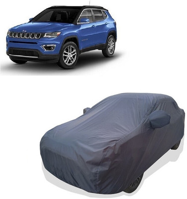 Tricway Car Cover For Jeep Compass 2.0 Limited Plus Diesel (With Mirror Pockets)(Grey)