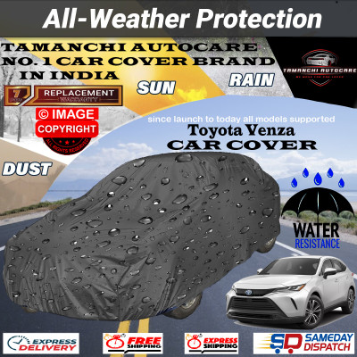 Tamanchi Autocare Car Cover For Toyota Venza(Grey)