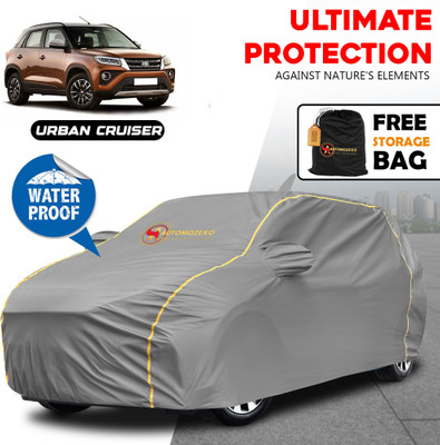AUTOMOZEXO Car Cover For Toyota Urban Cruiser (With Mirror Pockets)(Grey)