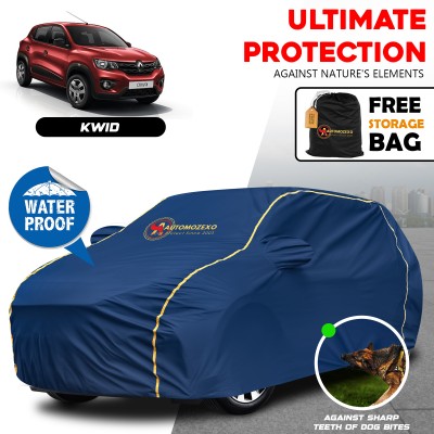 AUTOMOZEXO Car Cover For Renault Kwid, Kwid AMT, Kwid STD Petrol, Kwid Climber 1.0 AMT Opt Petrol, Kwid Climber 1.0 AMT (With Mirror Pockets)(Blue)