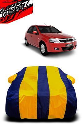 J S R Car Cover For Mahindra Verito (With Mirror Pockets)(Yellow, Blue)