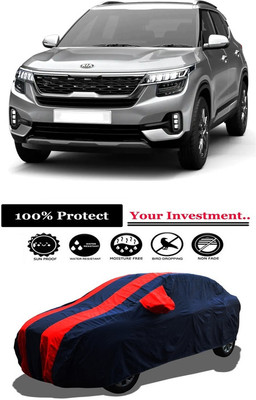 Amexride Car Cover For Kia Seltos HTK Plus 1.5 (With Mirror Pockets)(Red)