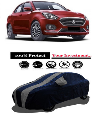 Amexride Car Cover For Maruti Suzuki Swift Dzire LXI 1.2 Petrol (With Mirror Pockets)(Grey)