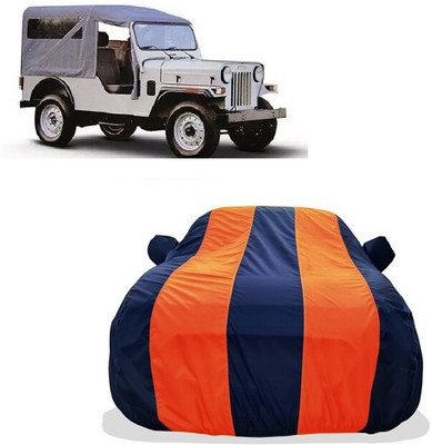 Tricway Car Cover For Mahindra Commander 650 Di (With Mirror Pockets)(Orange)