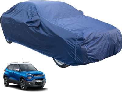 Auto Hub Car Cover For Tata Punch (With Mirror Pockets)(Blue)