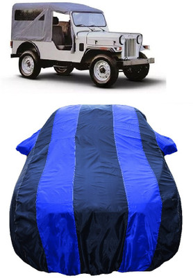 Wegather Car Cover For Mahindra Commander 650 Di (With Mirror Pockets)(Blue)
