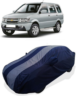 Coxtor Car Cover For Chevrolet Tavera 2.5 L (With Mirror Pockets)(Grey)